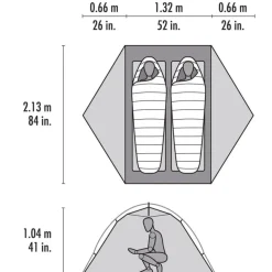 MSR Elixir 2 Tent Footprint Incl Green