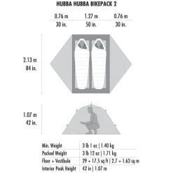 MSR Hubba Hubba Bikepack 2 Green