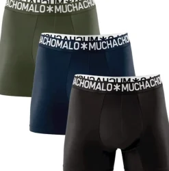 Muchachomalo 1132 3pk Cotton Boxer 75 Black/blue/green