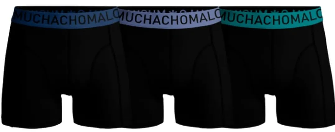 Muchachomalo 1010 3pk Microfiber Boxer 71 Black/black/black