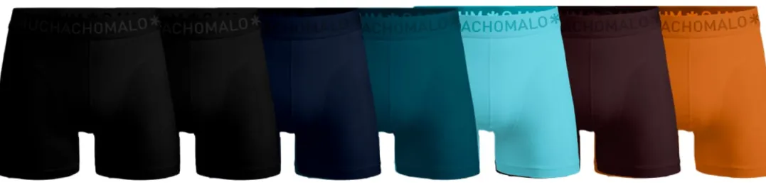 Muchachomalo 1010 Solid Boxer 7pk 699 Assorted