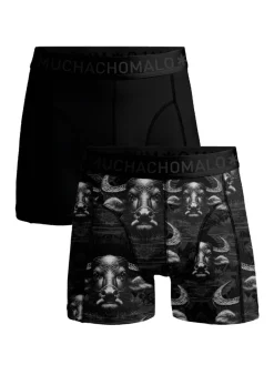 Muchachomalo 1010 Waterbuffalo 01 2pk Boxer Pr/Sol Cm Black/grey