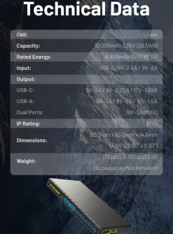 Nitecore Summit 10000 Mah Powerbank Black