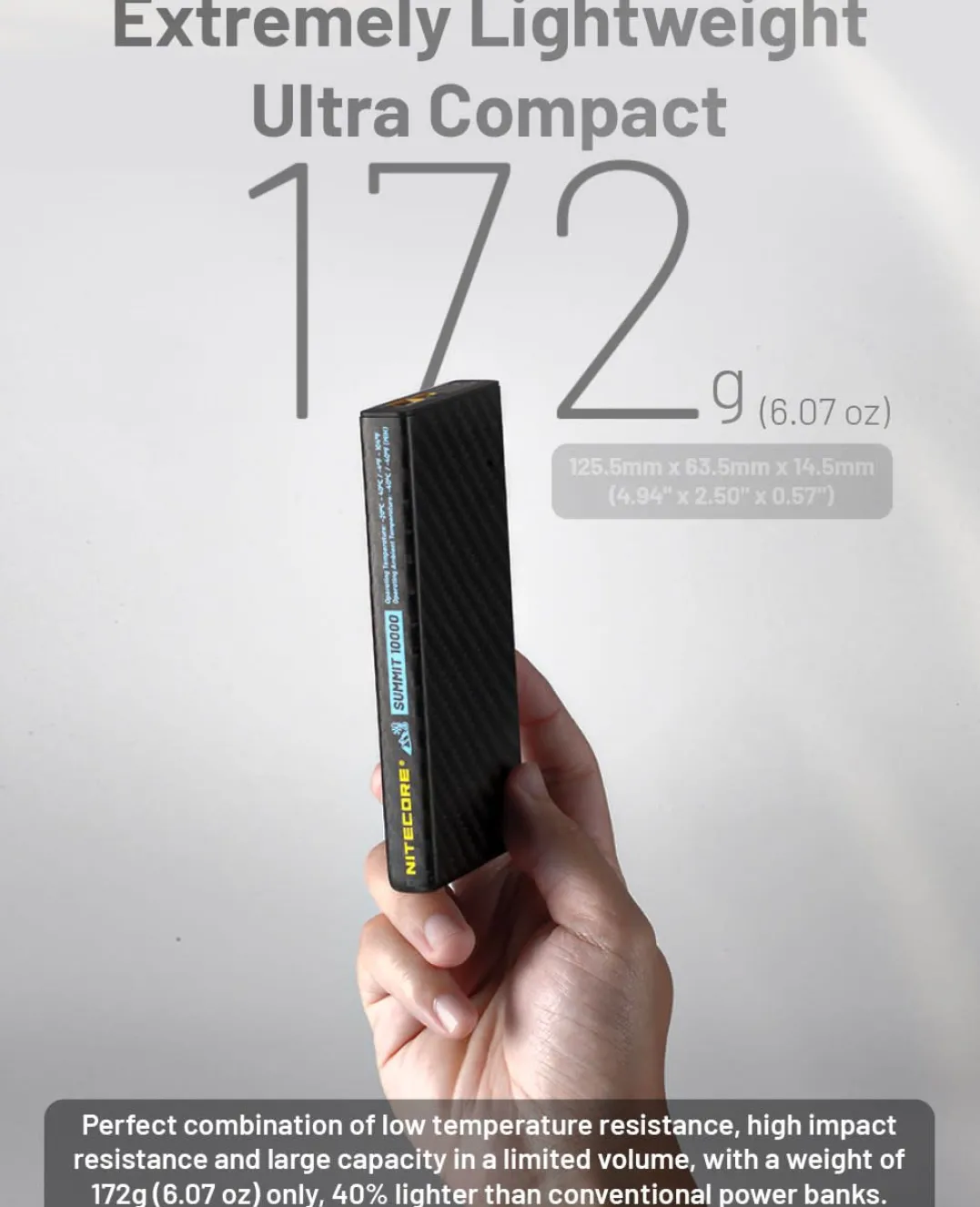 Nitecore Summit 10000 Mah Powerbank Black