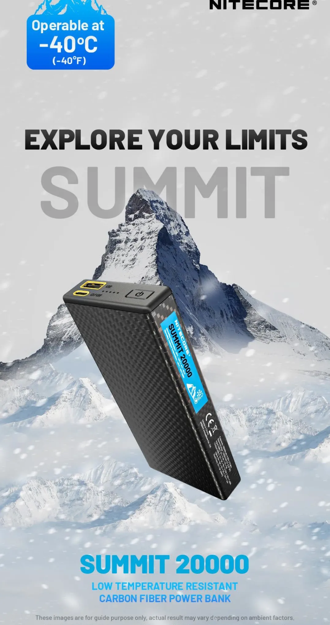 Nitecore Summit 20000 Powerbank Black