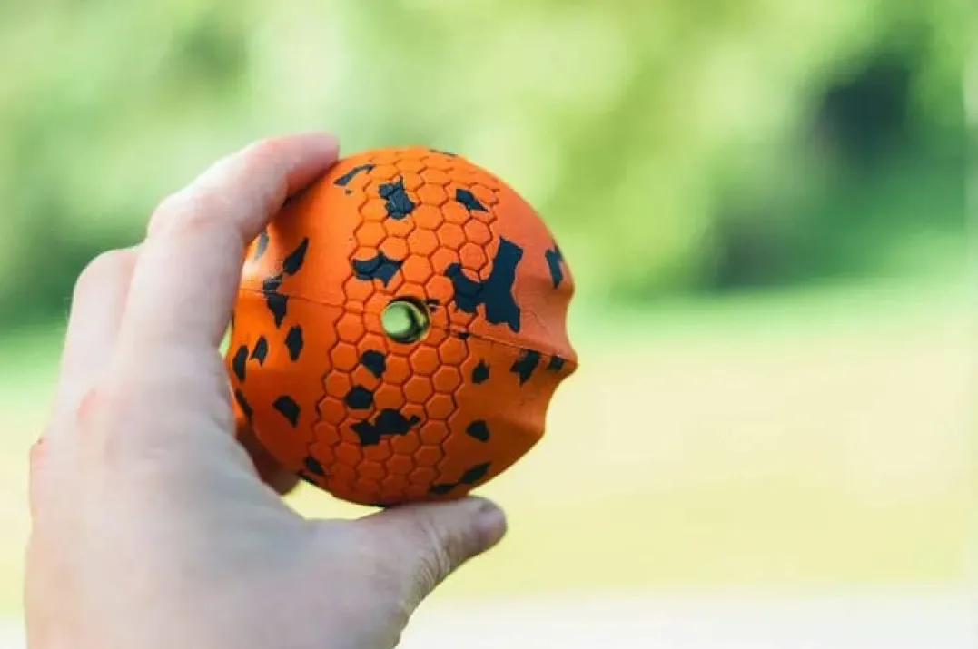 Non-stop Dogwear Dog Ball 70x70 Orange/black