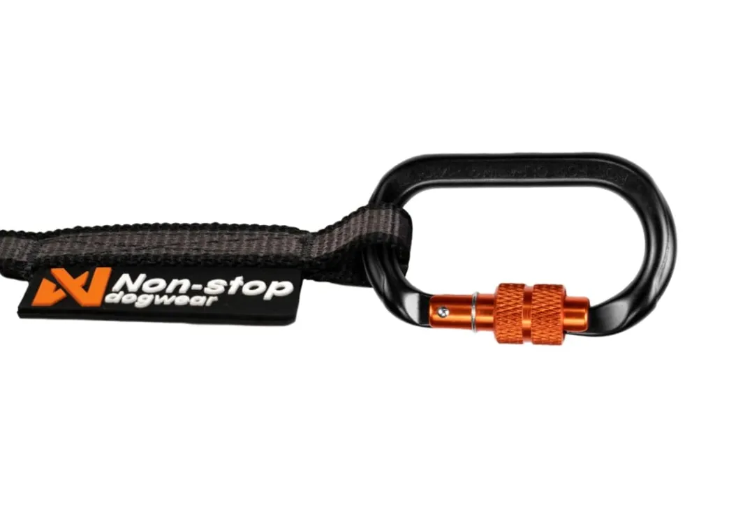 Non-stop Dogwear Touring Bungee Leash 2.8m/13mm, Screw-Lock Grey