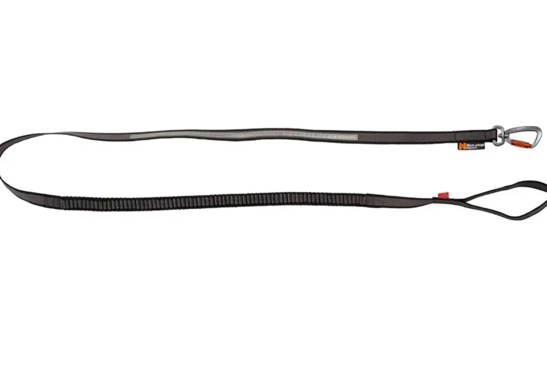 Non-stop Dogwear Touring Bungee Leash 2m/23mm Gray