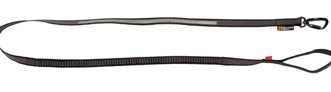 Non-stop Dogwear Touring Bungee Leash Gray