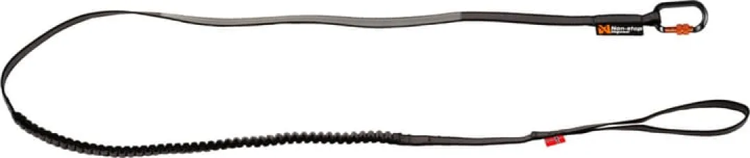 Non-stop Dogwear Touring Bungee Leash 2m/13mm, Screw-Lockgrey