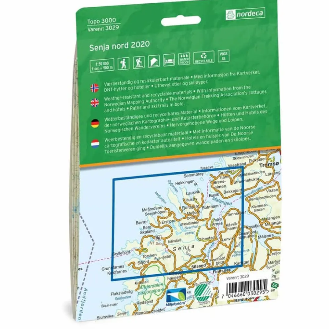 Nordeca Topo 3000 1:50 000 Senja nord