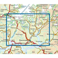 Nordeca Topo 3000 1:50 000 Sogndal - Leikanger