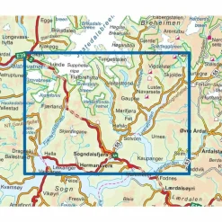 Nordeca Topo 3000 1:50 000 Sogndal - Leikanger