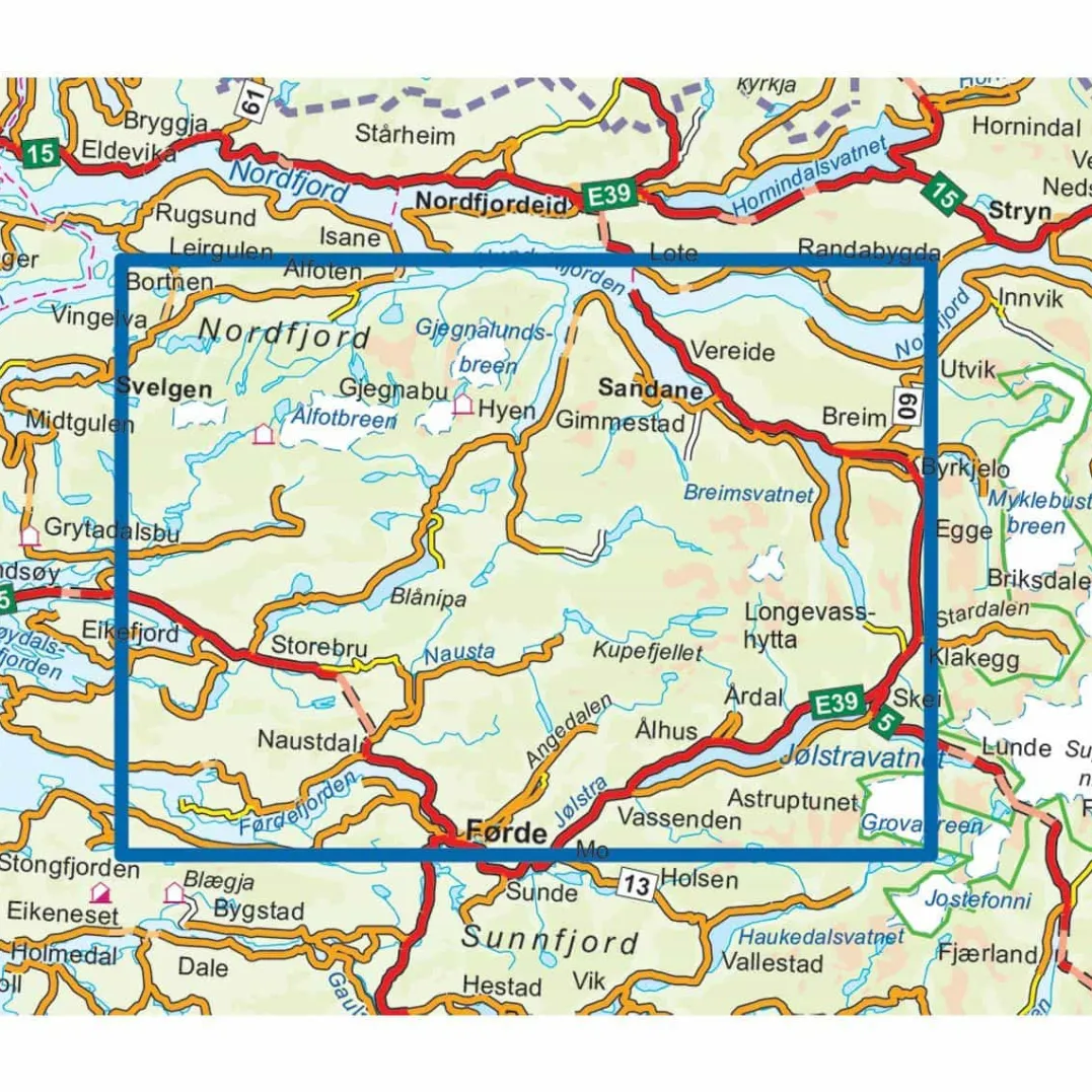 Nordeca Topo 3000 1:50 000 Sunnfjord