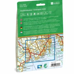 Nordeca Topo 3000 1:50 000 Vestfoldbyene - Grenland