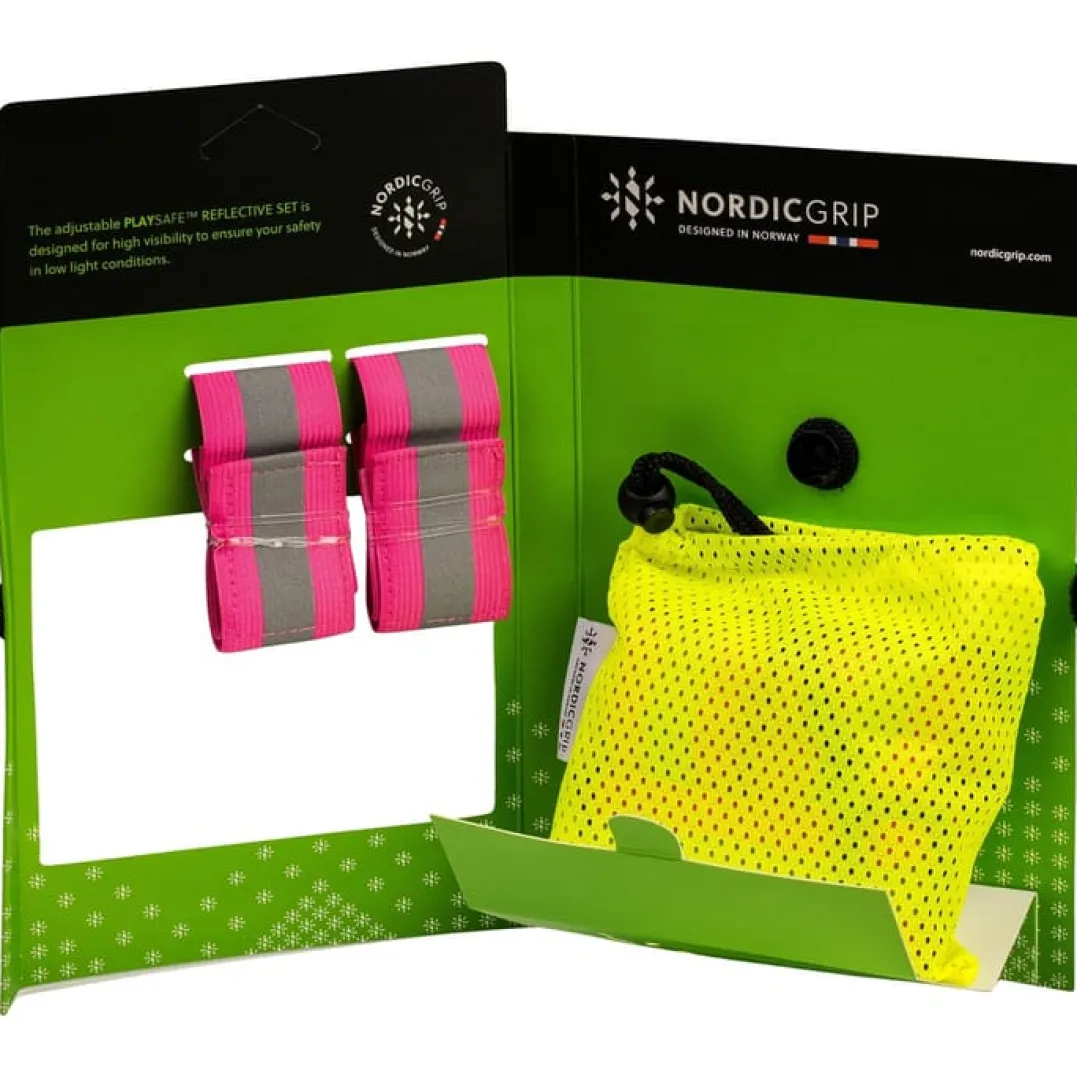 Nordic Grip Kids' Reflective Cross Belt Incl. 2 Band Yellow