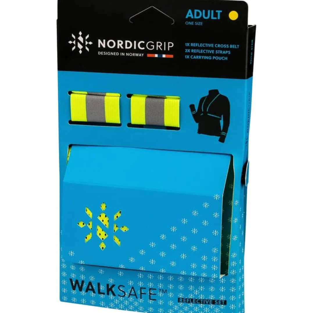 Nordic Grip Kids' Reflective Cross Belt Incl. 2 Band Black