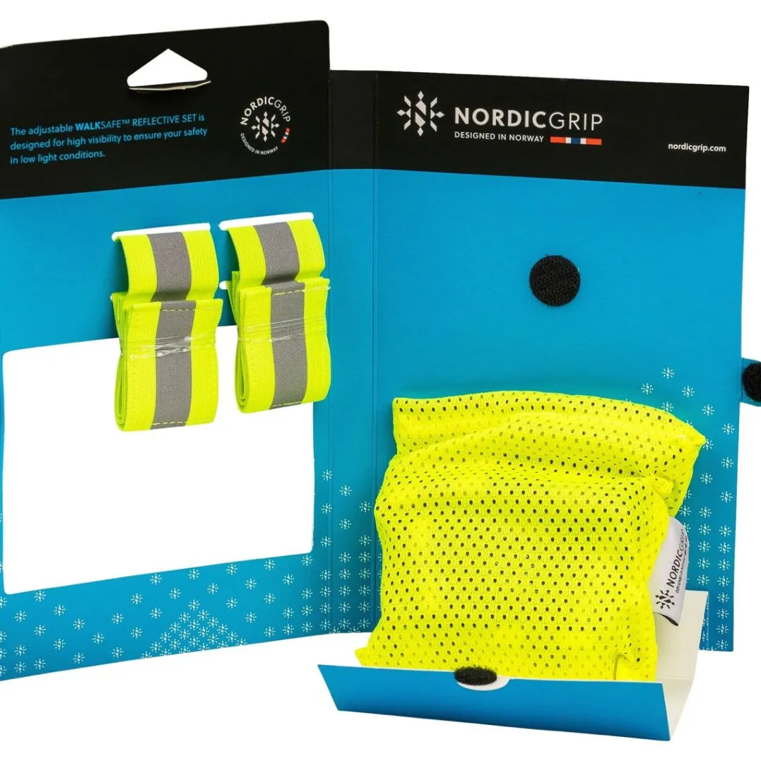 Nordic Grip Kids' Reflective Cross Belt Incl. 2 Band Black
