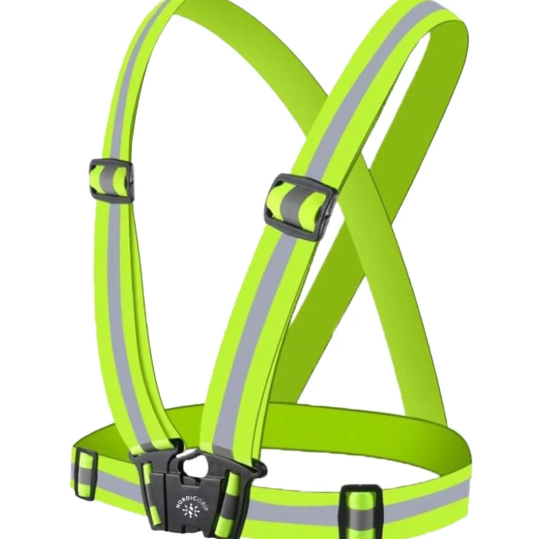 Nordic Grip Reflective Adult Cross Belt Yellow