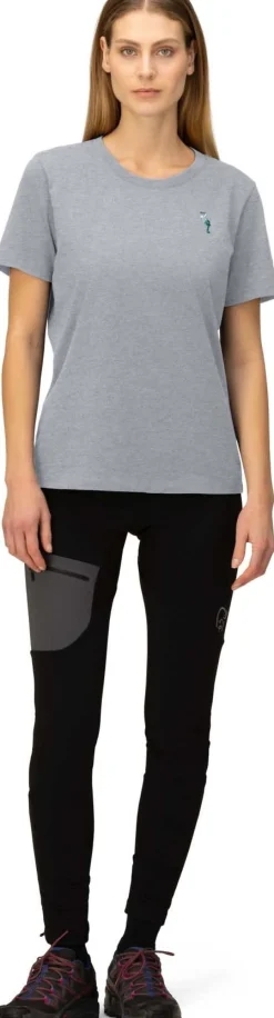 Norrøna /29 Cotton Activity Embroidery T-Shirt W'S Grey Melange