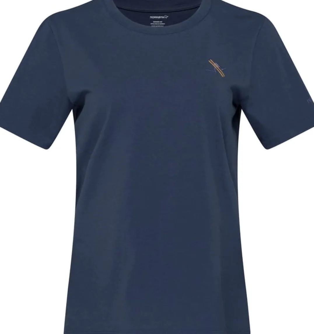 Norrøna /29 Cotton Activity Embroidery T-Shirt W'S Indigo Night