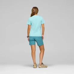 Norrøna /29 Cotton Activity Embroidery T-Shirt W'S Aqua Haze
