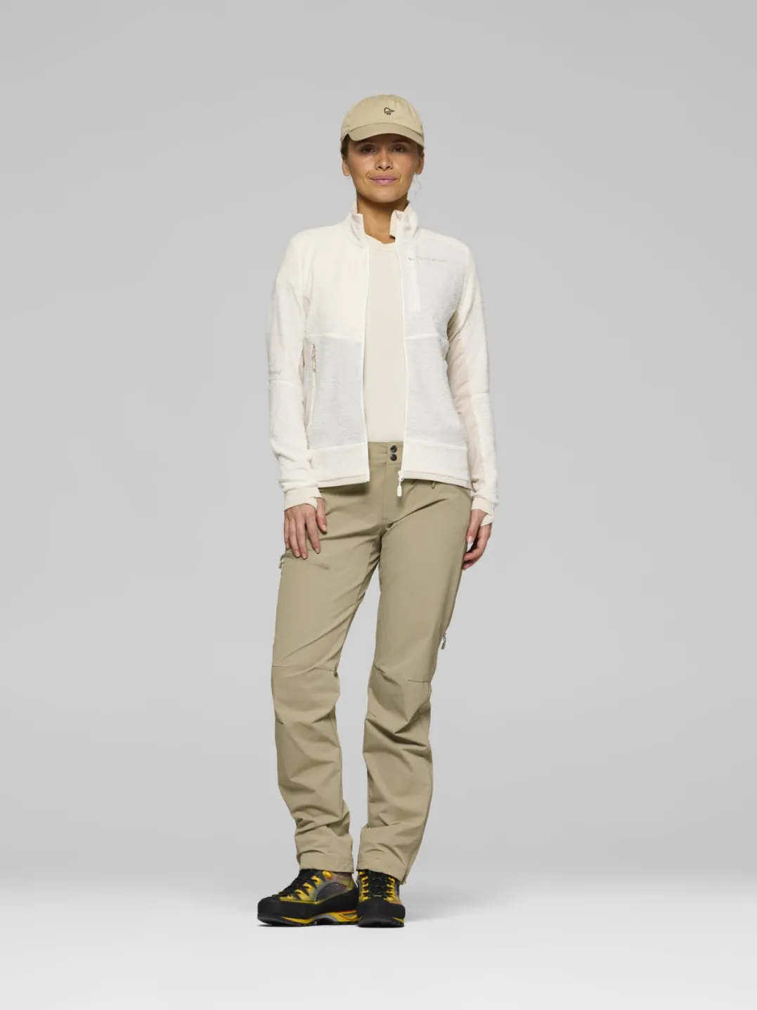 Norrøna Falketind Warm1 Active Jacket W'S Snow White/Oatmeal