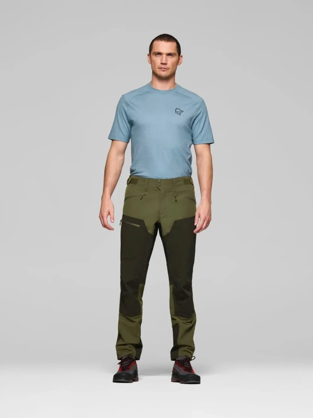 Norrøna Femund Cotton Flex1 Light Pants M'S Olive Night/rosin