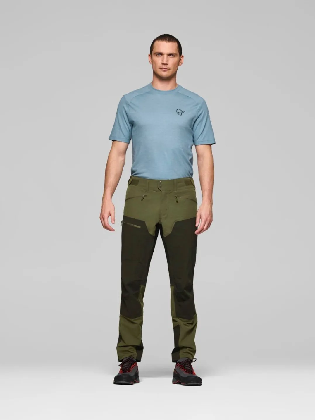 Norrøna Femund Cotton Flex1 Light Pants M'S Olive Night/rosin