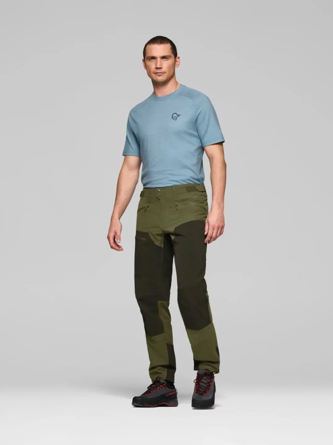 Norrøna Femund Cotton Flex1 Light Pants M'S Olive Night/rosin