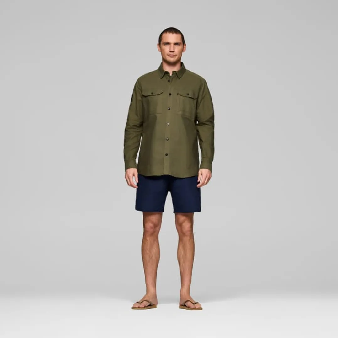 Norrøna Femund Cotton Shirt M'S Olive Night