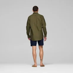 Norrøna Femund Cotton Shirt M'S Olive Night