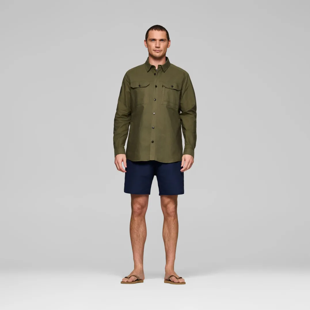 Norrøna Femund Cotton Shirt M'S Olive Night
