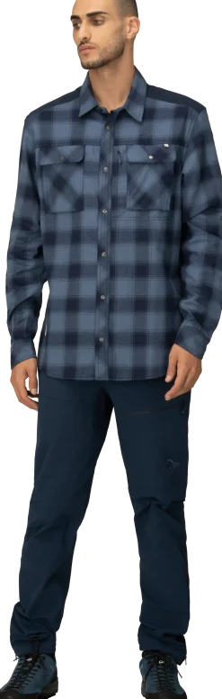 Norrøna Femund Flannel Shirt M'S Navy Blazer
