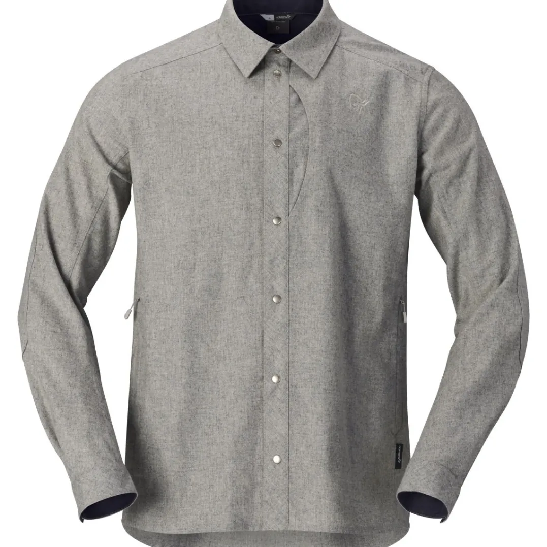 Norrøna Femund Wool Plain Shirt M'S Drizzle