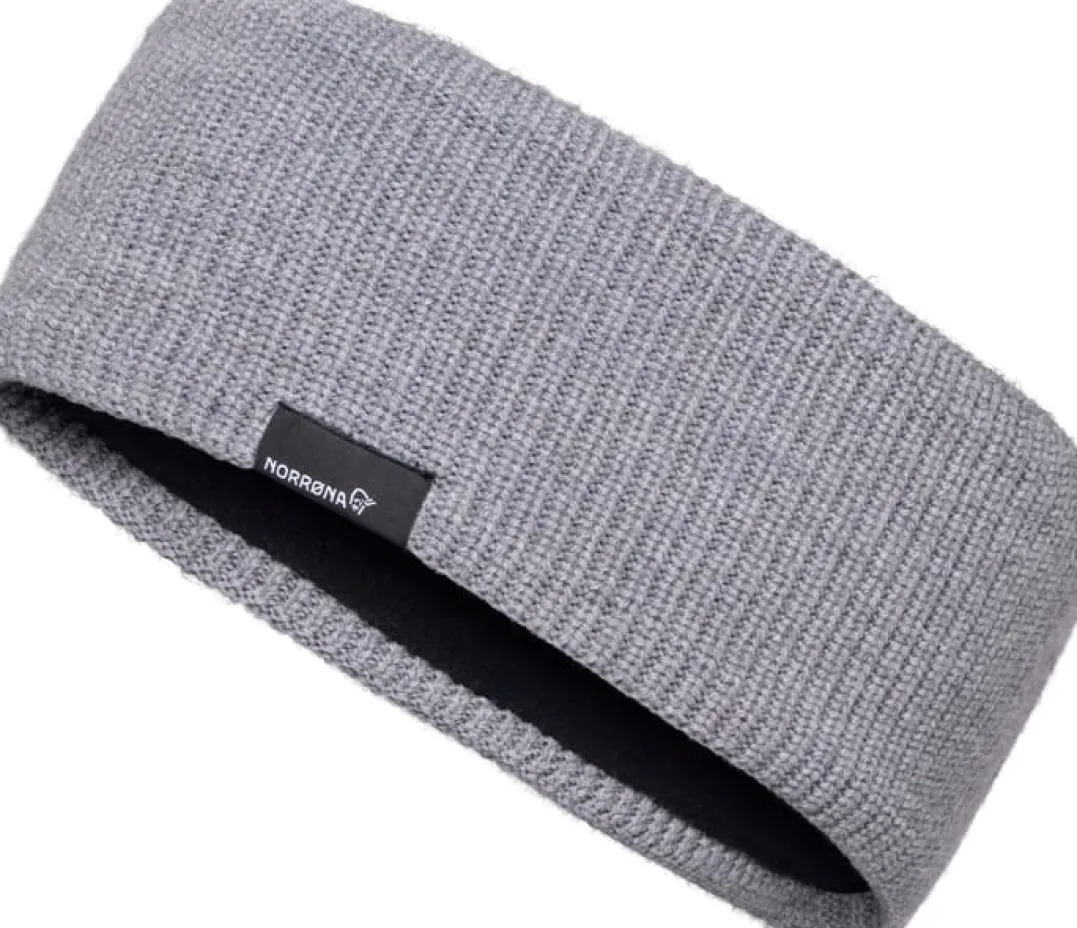 Norrøna /29 Heavy Merinoull Headband Grey Melange