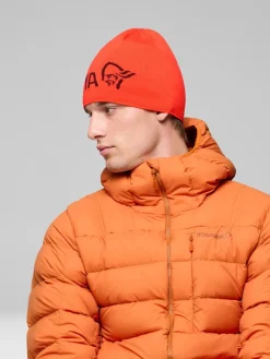 Norrøna /29 Light Merinoull Logo Beanie Baked Apple