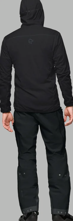 Norrøna Lyngen Thermo100 active Zip Hood M'S Caviar Black