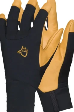 Norrøna Lyngen Windstopper Leather Gloves Caviar Black