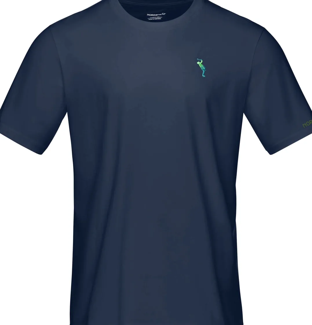 Norrøna Men's /29 Cotton Activity Embroidery T-Shirt Indigo Night