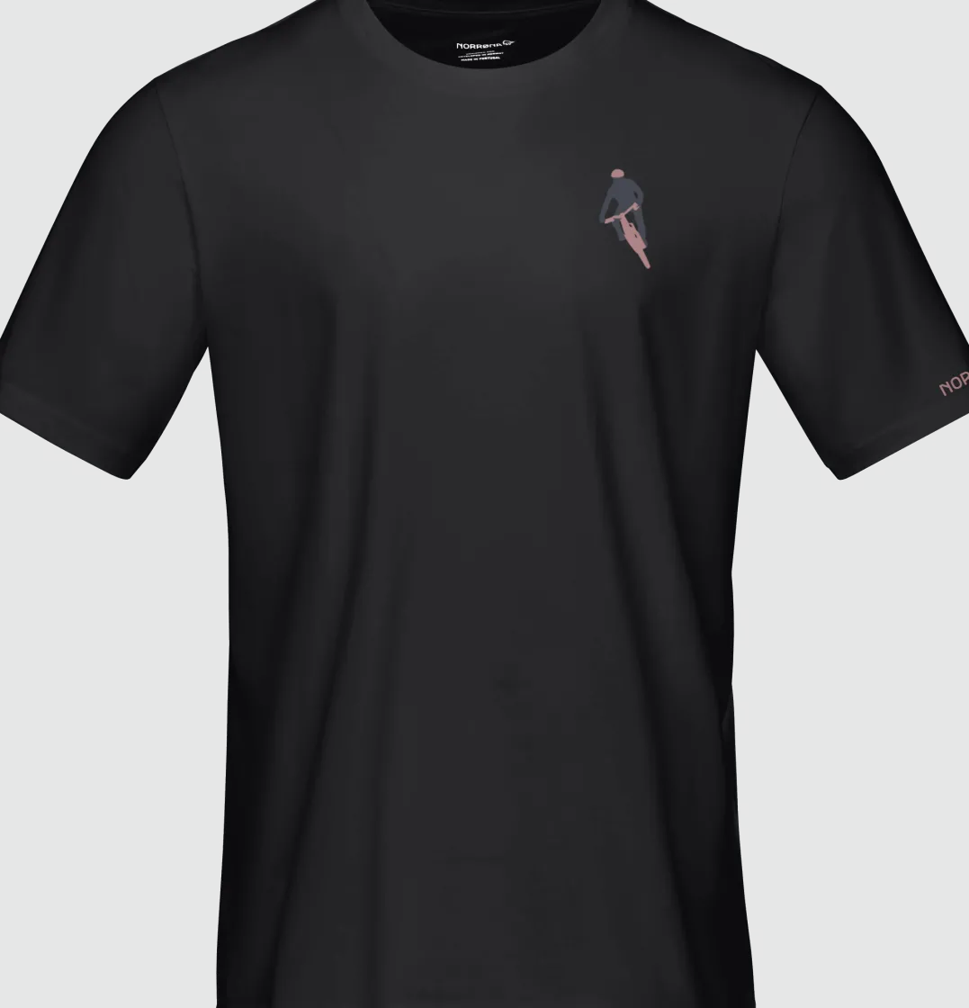 Norrøna Men's /29 Cotton Activity Embroidery T-Shirt Caviar