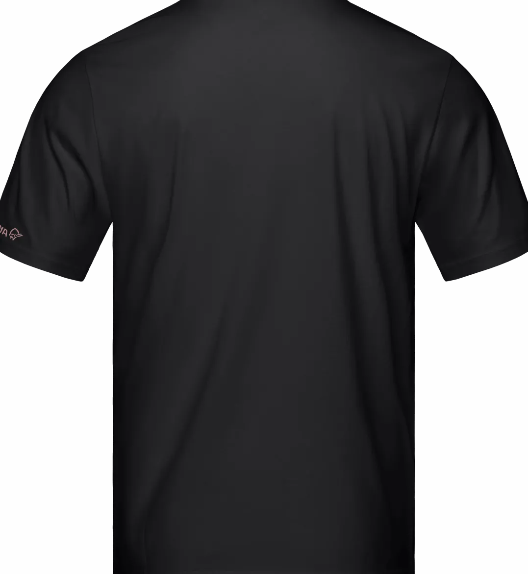 Norrøna Men's /29 Cotton Activity Embroidery T-Shirt Caviar