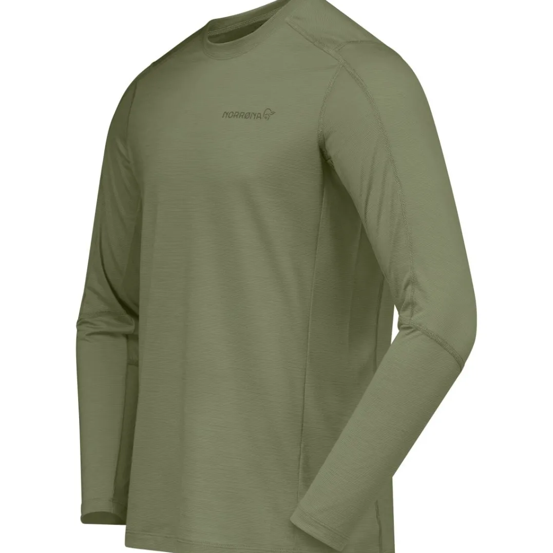 Norrøna Men's Falketind EqualiserUll Long Sleeve Deep Lichen Green