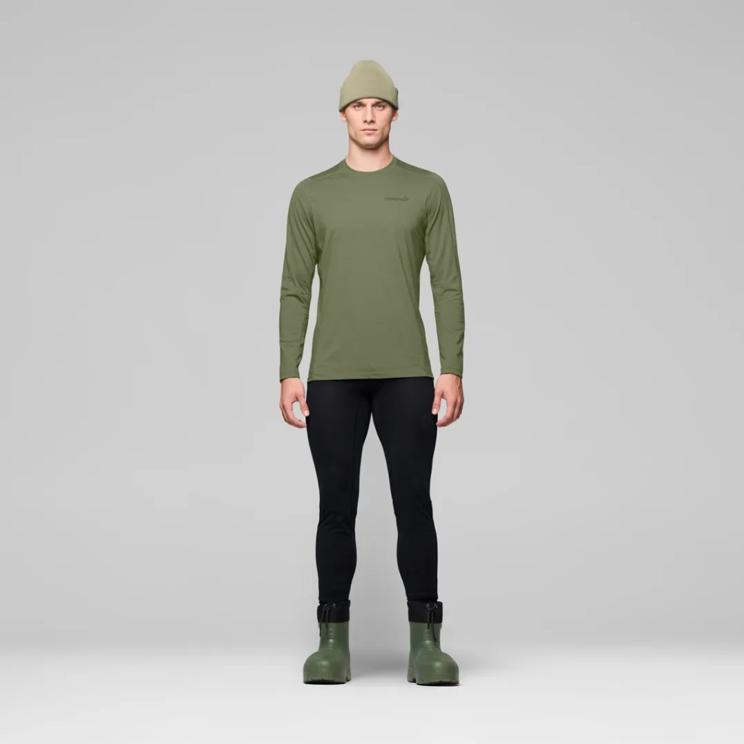 Norrøna Men's Falketind EqualiserUll Long Sleeve Deep Lichen Green