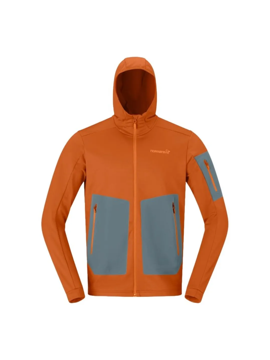 Norrøna Men's Falketind Warm Stretch Hood Gold Flame