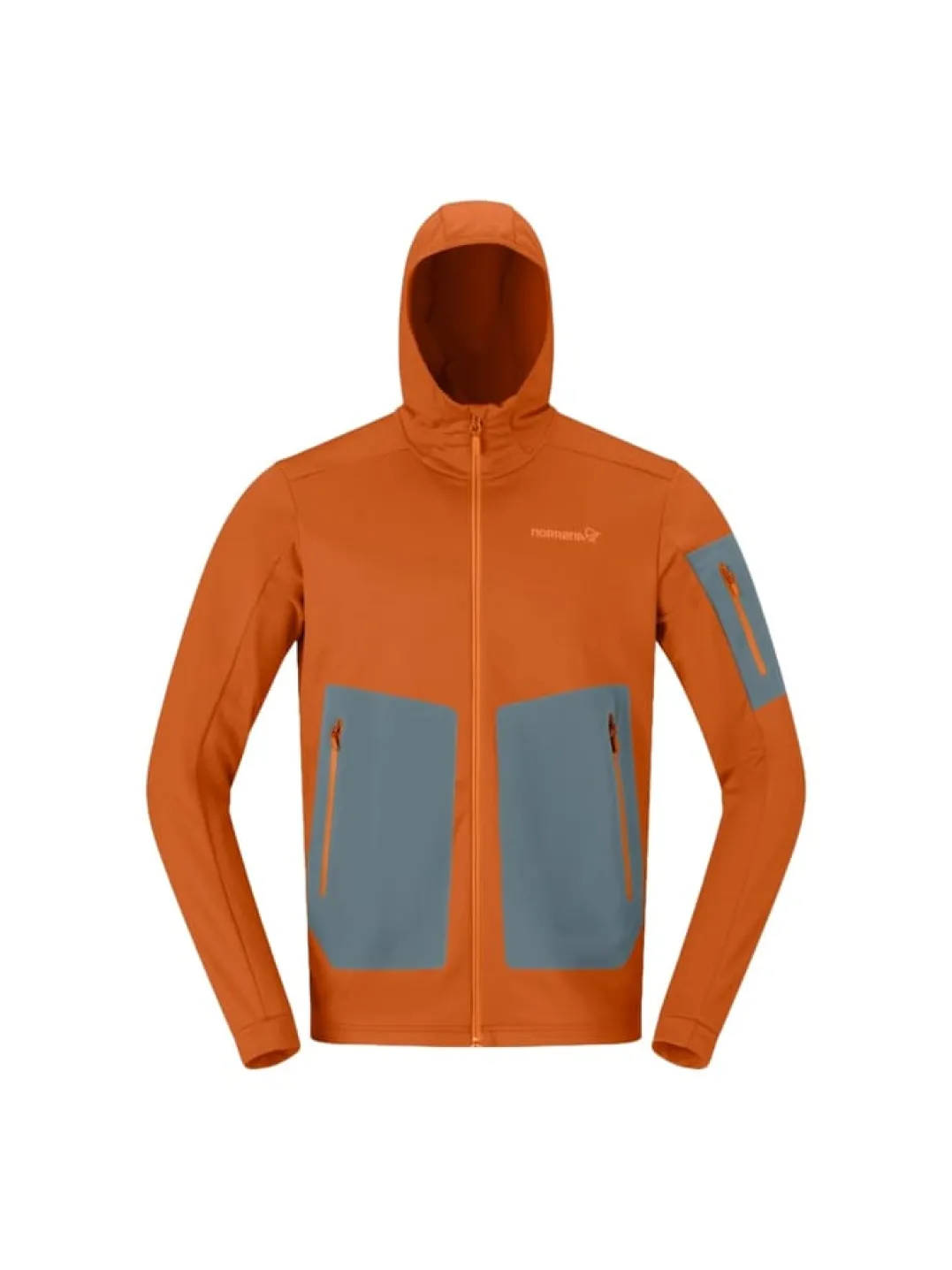 Norrøna Men's Falketind Warm Stretch Hood Gold Flame