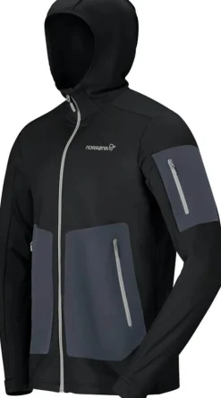 Norrøna Men's Falketind Warm Stretch Hood Caviar Black