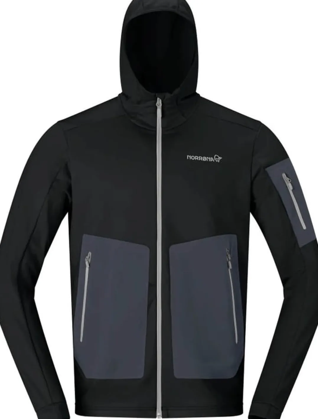 Norrøna Men's Falketind Warm Stretch Hood Caviar Black