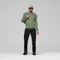 Norrøna Men's Femund PureUll Long Sleeve Deep Lichen Green