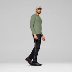 Norrøna Men's Femund PureUll Long Sleeve Deep Lichen Green